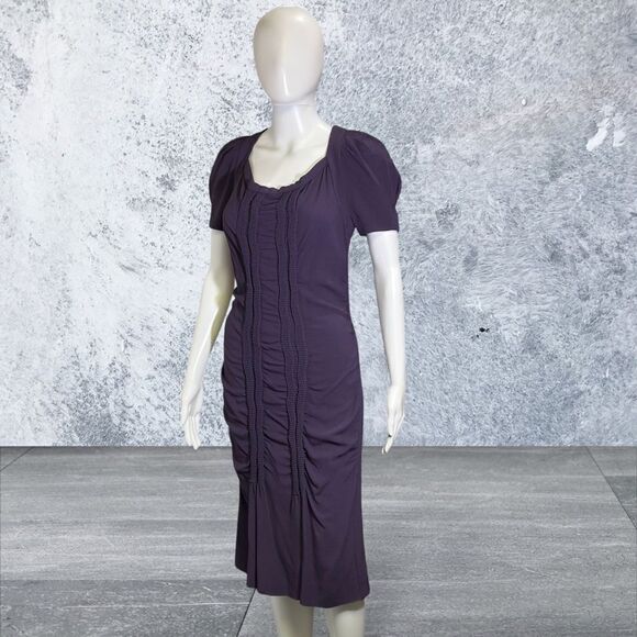 Prada Purple Short Sleeve Knee Length Dress - Picture 2 of 8
